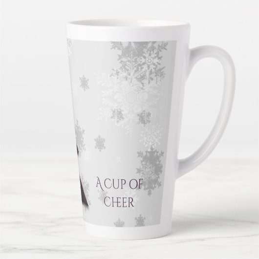 Magenta Festive kerstboomlatte Mok (Rechts)