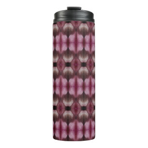 Magenta Flower Ikat Zen Fog Thermosbeker