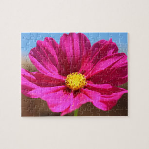 Magenta Flower Legpuzzel