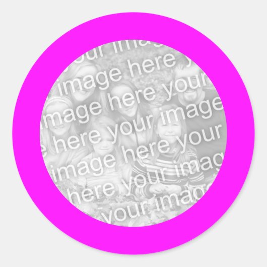 Magenta Frame Sticker (Voorkant)