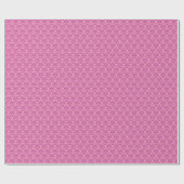 Magenta Frosted Orchid Damask Cadeaupapier (Vlak)