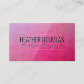 Magenta Geometric Visitekaartje (Voorkant)