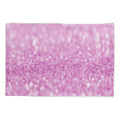 Magenta Glitter Personaliseert Hoesje Pillow Kussensloop (Achterkant)