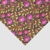 Magenta Gold Christmas Pattern#29 ID1009 Tissuepapier (Detail)