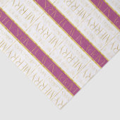 Magenta Gold Christmas Pattern#35 ID1009 Tissuepapier (Detail)