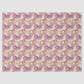 Magenta Gold Christmas Pattern#6 ID1009 Tissuepapier (Voorkant)
