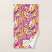 Magenta Gold Noël Joyeux Motif#21 ID1009 (Serviette à main)