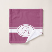 Magenta Haze Monogramme (Gant de toilette)