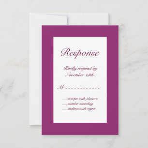 Magenta hivernal RSVP