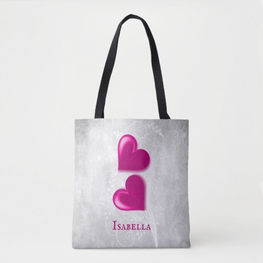 Magenta hoort persoonlijke Canvas tas (Voorkant)