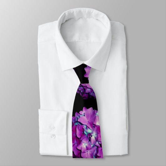 Magenta hydrangea stropdas (Gebonden)