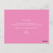 Magenta Hydrangeas Maid of Honor proposal Kaart (Achterkant)