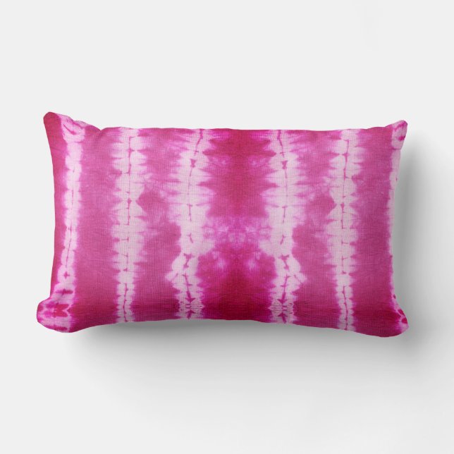 Magenta Ikat Tribal Patroon Kussen (Voorkant)