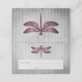 Magenta Jeweled Dragonfly receptie (Buitenkant ongevouwen)