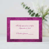 Magenta Leaf RSVP (Debout devant)