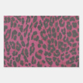 Magenta Leopard Inpakpapier Vel (Voorkant 2)