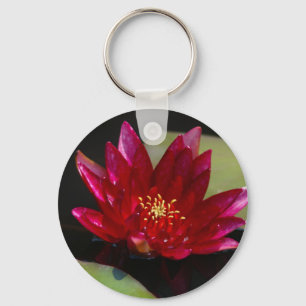 Magenta Lotus Waterlily Sleutelhanger