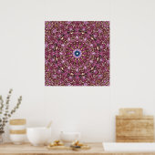 Magenta Mandala Kaleidoscope Impression (Cuisine)