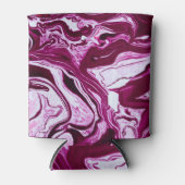 Magenta marmeren textuur: Abstracte vloeibare kuns Blikjeskoeler (Voorkant)