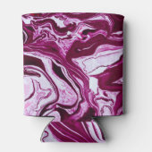 Magenta marmeren textuur: Abstracte vloeibare kuns Blikjeskoeler (Achterkant)