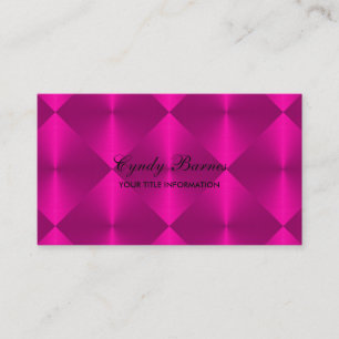 Magenta Metallic look Diamond Tegels Visitekaartje