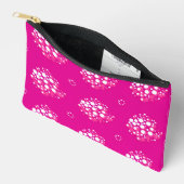 Magenta Minimal Dot Pattern Design Etui (Open)
