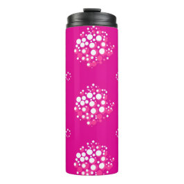 Magenta Minimal Dot Pattern Design Thermosbeker
