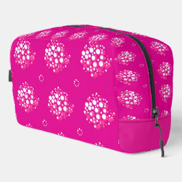 Magenta Minimal Dot Pattern Design Toilettasje