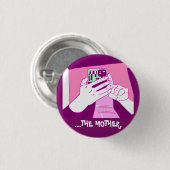 Magenta Mint White van de Mobiele Handen van de mo Ronde Button 3,2 Cm (Voorkant /achterkant)