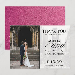 Magenta New York City Passport Bedankkaart