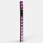 Magenta Ombre Chevron Aangepaste iPhone Case (Achterkant/rechts)