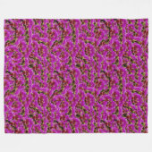 Magenta Orchids Fleece Deken (Voorkant (Horizontaal))