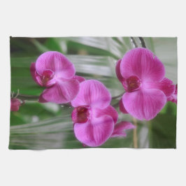 Magenta Orchids Kitchen Towel Theedoek