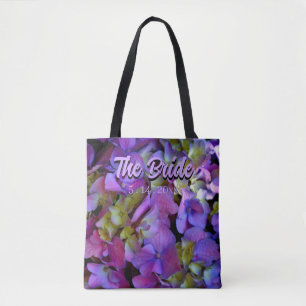 Magenta Paars blauw Hydrangeas flower Bride Draagtas