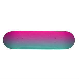 Magenta Paars en Blauwgroen Skateboard