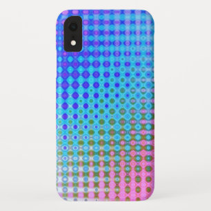 Magenta Paars roze blauw patroon iPhone XR Hoesje