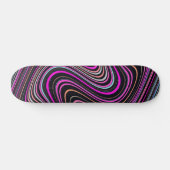 Magenta Paars roze patroon Skateboard (Horizontaal)