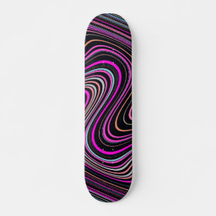 Magenta Paars roze patroon Skateboard