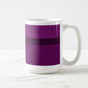 Magenta Paarse Zebra Vachtpatroon Koffiemok