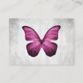 Magenta Papillon Mariage Cartes de Place (Dos)