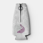 Magenta Peacock - Aangepaste flessenkoeler Flesjeskoeler (Achterkant)