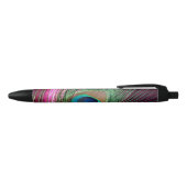 Magenta Peacock Zwarte Inkt Pen (Bovenkant)