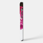 Magenta Peony Floral iPhone Hoesje (Linkerkant)