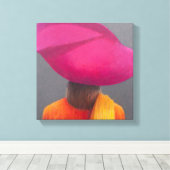 Magenta Pet Saffron Jacket 2014 Canvas Afdruk (Insitu (Houten vloer))