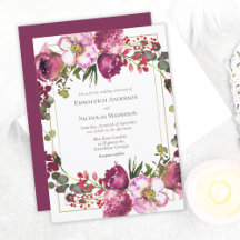 Magenta Pink Floral Wedding