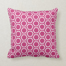 Magenta Pink Honeycomb Patroon