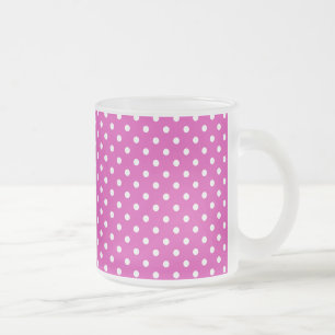 Magenta, Pois blancs, Mug de café givrée