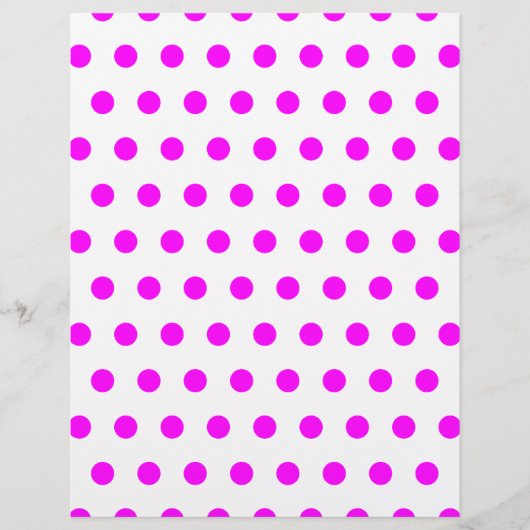 Magenta Polka Dots Flyer (Voorkant)