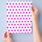 Magenta Polka Dots Flyer (Hand)