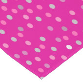 Magenta Polka Dots Korte Tafelloper (Hoek)